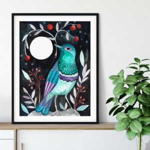 Moon bird 50x70