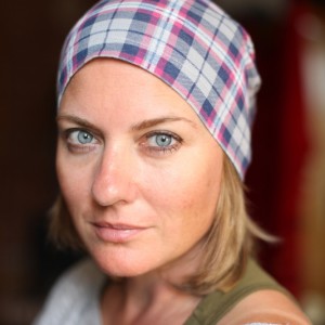 czapka w kratke przejściówka