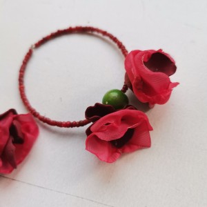 Klipsy koła kwiatowe