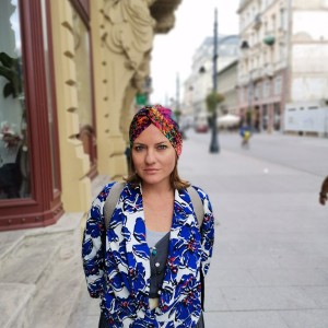 Turban uniwersalny dzianinowy