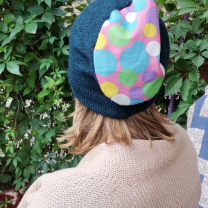 czapka damska wełniana turkusowa