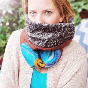 Komin welniany kolorowy