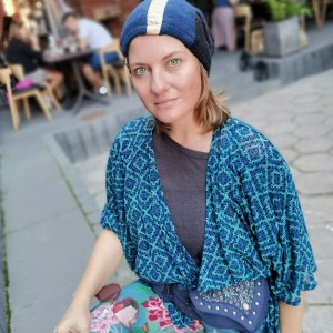 Czapka patchworkowa rozmiar uniwersalny