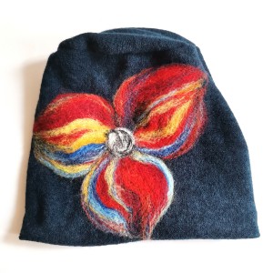 czapka welniana na podszewce