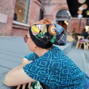 Czapka patchworkowa etno boho folk