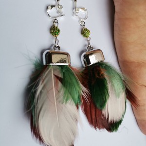 Kolczyki piora  lekkie