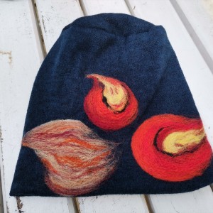 Czapka wełniana granatowa