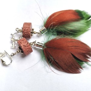 Kolczyki piora  lekkie