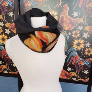 Komin wełniany czarny tuba