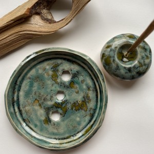 PALOLOPULI mydelniczka z podstaweczka na kadzidełko