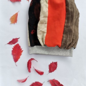 Czapka patchworkowa damska na podszewce