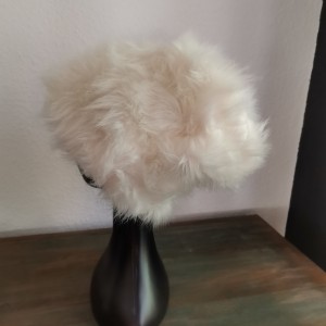 Czapka futrzana biała ciepła