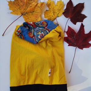 Czapka żólta długa smerfetka