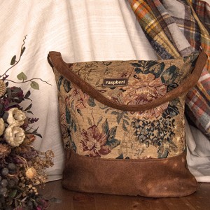 Żakardowa boho bag w kwiaty