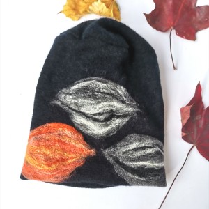 Czapka wełniana czarna