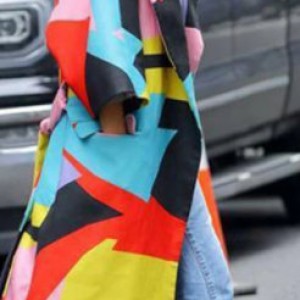 płaszcz kolorowy energetyczny damski rozmiar M