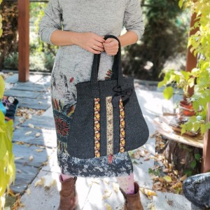 Torba boho z tasiemkami  świetna, ostatnia