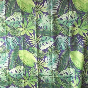 nowy obrus z nadrukiem w liście, monstera obrus 110x160, obrus plamoodporny 110x160, liście obrus 160x110