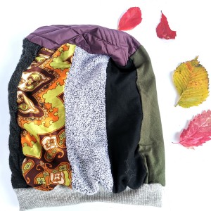 Czapka patchworkowa kolory ziemi