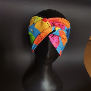 Opaska parasolka szeroka turbanowa
