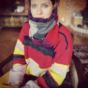 Komin patchworkowy na podszewce