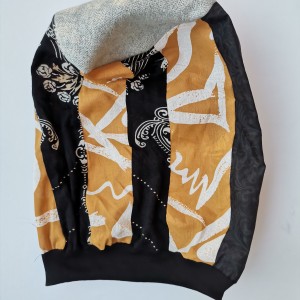 Czapka smerfetka patchworkowa