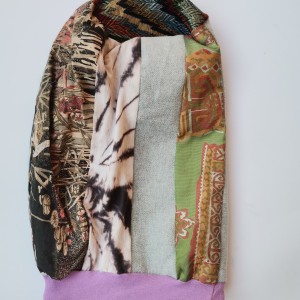 Czapka damska codzienna patchworkowa smerfetka