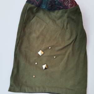 Czapka damska codzienna ciemna zielen