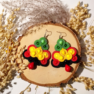 Rasta - kolczyki sutasz