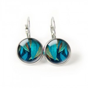 Jungle leaf kolczyki