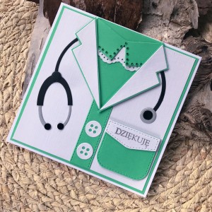 035,Kartka Dziękuję-podziękowanie dla lekarza