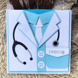 087,Kartka Dziękuję-podziękowanie dla lekarza