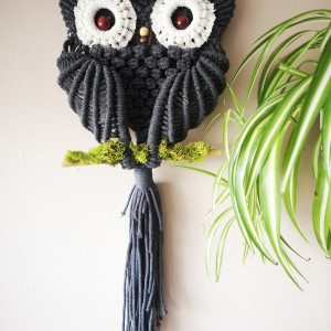 Makrama sowa, dekoracja