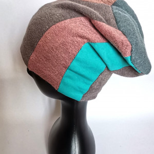 czapka patchworkowa miła i ciepła