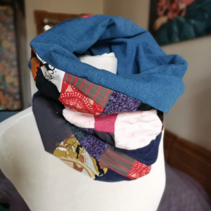 Komin patchworkowy na podszewce