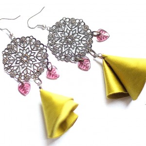 kolczyki handmade leci końska mucha prosto na pastucha X1