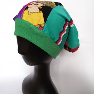 Czapka damska patchworkowa