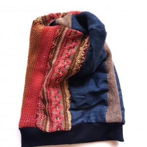 Czapka damska patchworkowa