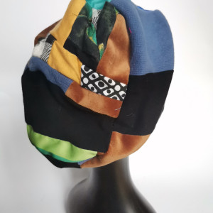 Czapka damska patchworkowa
