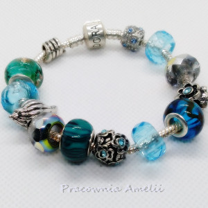 morska bryza bransoletka w stylu pandora