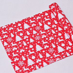 Bieżnik świąteczny, serweta na świąteczny stół, bieżnik bawełniany na święta choinki