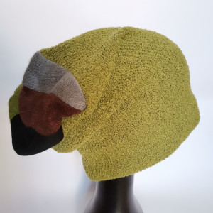 Czapka damska męska zielona