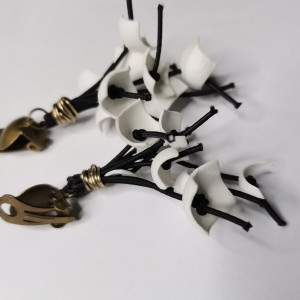 Klipsy kwiatowe folk boho