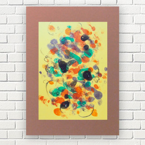 nowoczesna grafika na ścianę, boho dekoracja do domu, abstrakcyjny rysunek do biura, abstrakcja 30x40, minimalizm obrazek A3, obrz do loftu