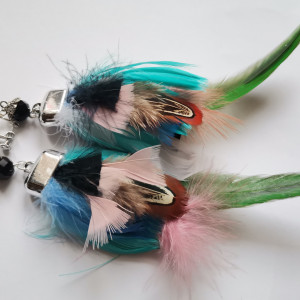 Klipsy piora folk boho