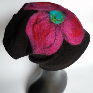 Czapka wełniana czarna