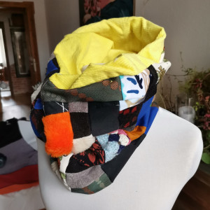 Komin patchworkowy na podszewce