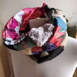 Komin patchworkowy na podszewce