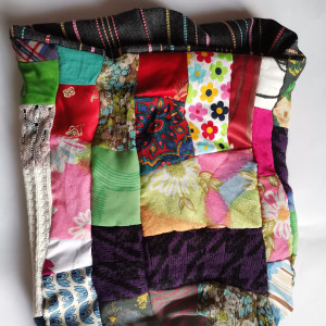 Komin patchworkowy na podszewce