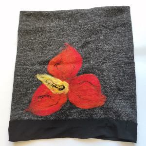 komin tuba wełniany filcowany